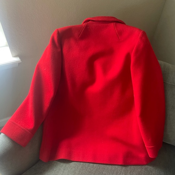 Vintage Pendleton Red Wool Jacket Petite Small - Picture 6 of 10